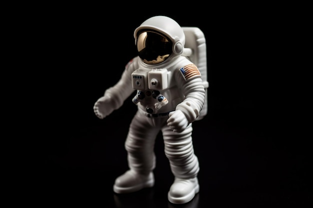 Una figura de astronauta blanca con la palabra astronauta escrita