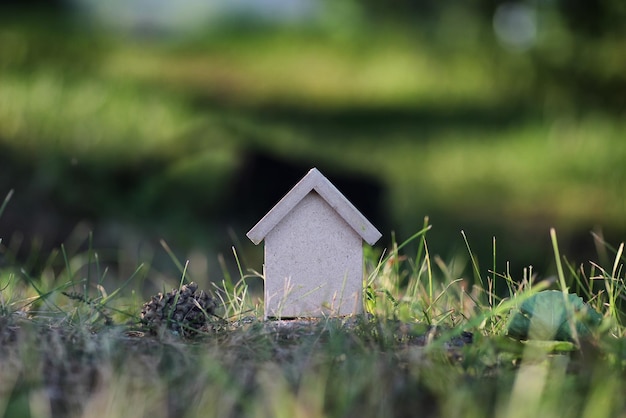 Figura casa na natureza