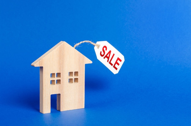 figura de la casa y precio de venta servicios inmobiliarios crédito para la vivienda y préstamos hipotecarios
