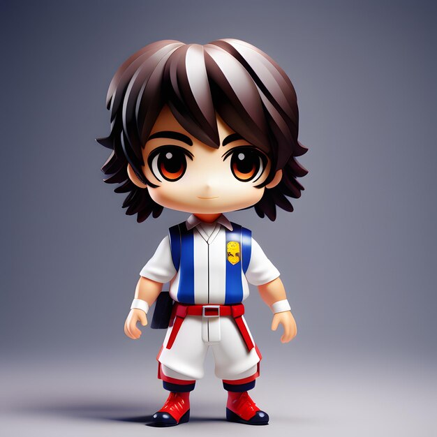 Foto figura de chibi de la escuela en 3d