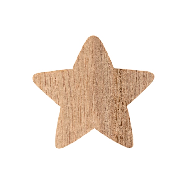 Figura de una estrella de madera