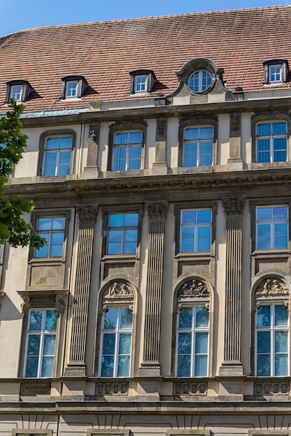 Fila de edifícios em Berlim Alemanha