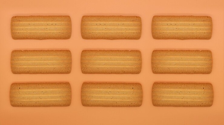 Una fila de esponjas cuadradas con la palabra 'avena' en la parte superior