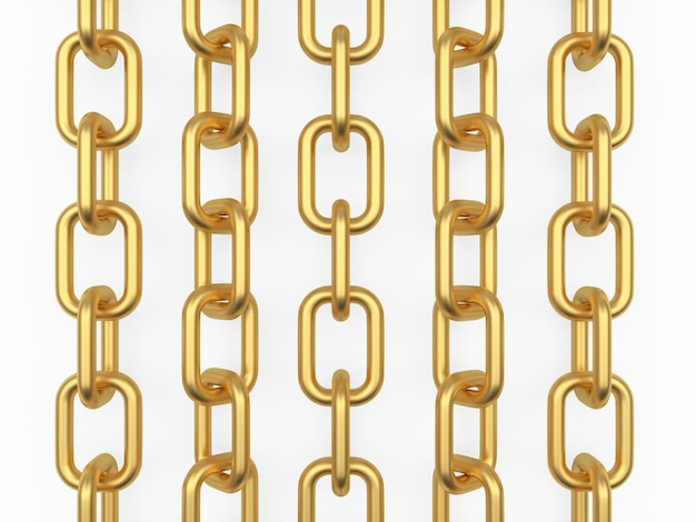 Foto filas de cadenas de oro