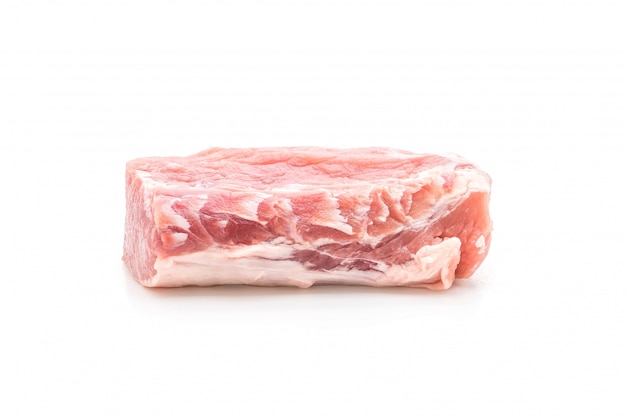 filé cru de carne de porco fresca