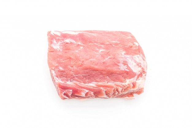 Filé cru de carne de porco fresca