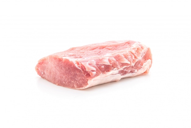 filé cru de carne de porco fresca