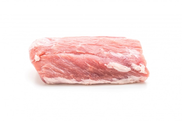 filé cru de carne de porco fresca