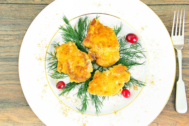 Filé de Frango à milanesa com Ervas e Cranberries