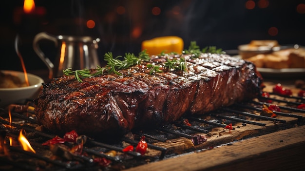 filete de carne a la parrilla