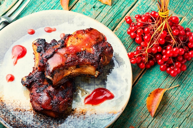 Filete con frutos del otoño