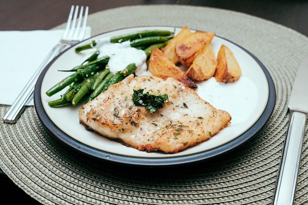 Filete de pescado baramundi