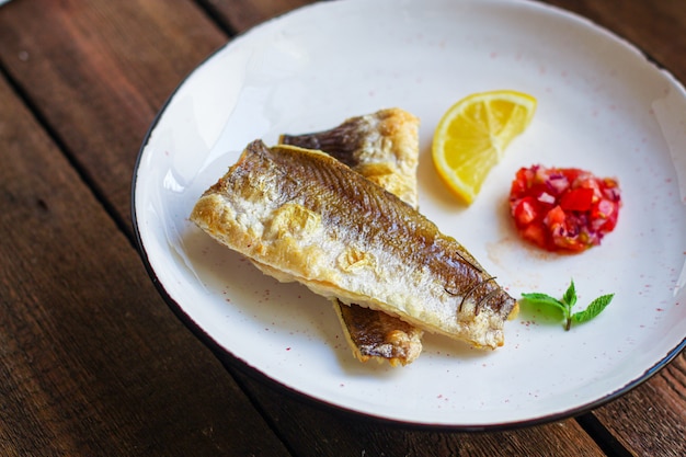 Filete De Pescado Frito Merluza Mariscos