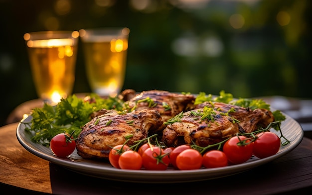 Filete de pollo a la parrilla