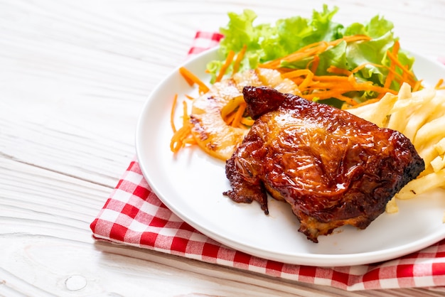 filete de pollo a la plancha con verdura