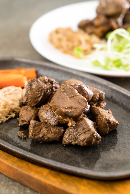 filete de ternera con vegetales