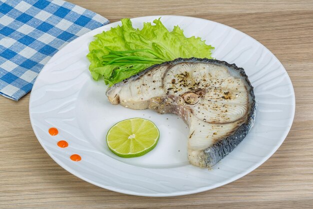 Filete de tiburón a la parrilla