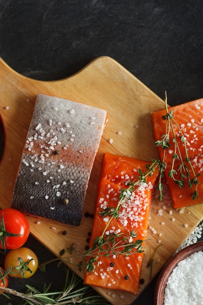 Filetes de salmão