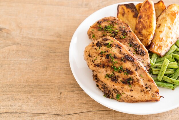 Filetes de pollo a la parrilla