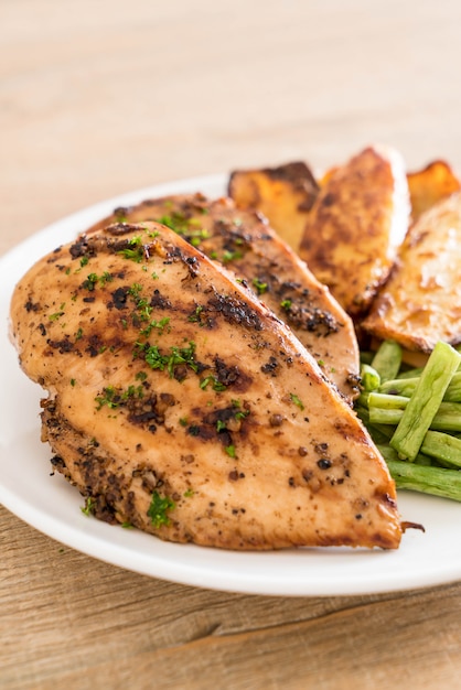 Filetes de pollo a la parrilla