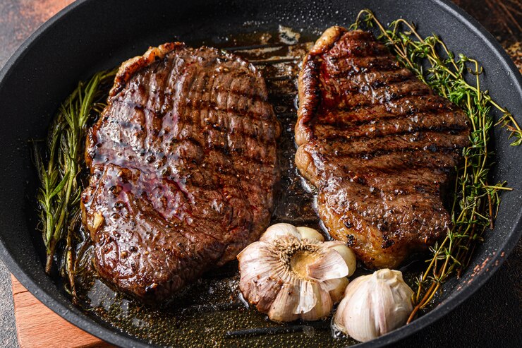 Foto filetes de ternera picanha a la parrilla