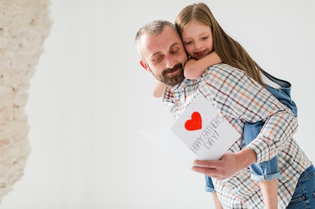 Foto filha e pai no dia dos pais