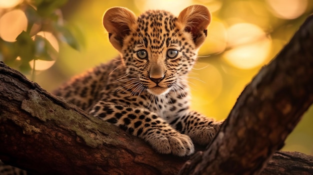 Filhote leopardo