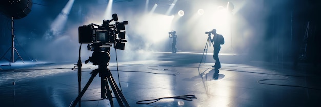 filmagem de um estúdio de filmes de vídeo direção de encenação