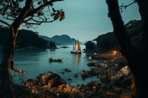 filmische Landschaft im Phuket-Stil