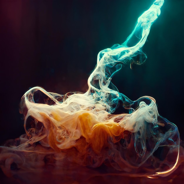 Filmischer Hintergrund abstrakter Rauch Textur Neon