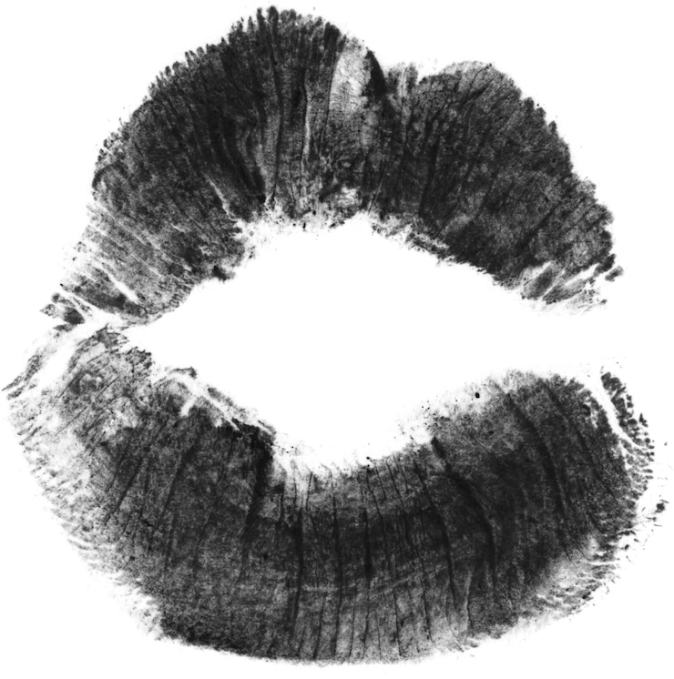 Foto filtro de impresión de besos