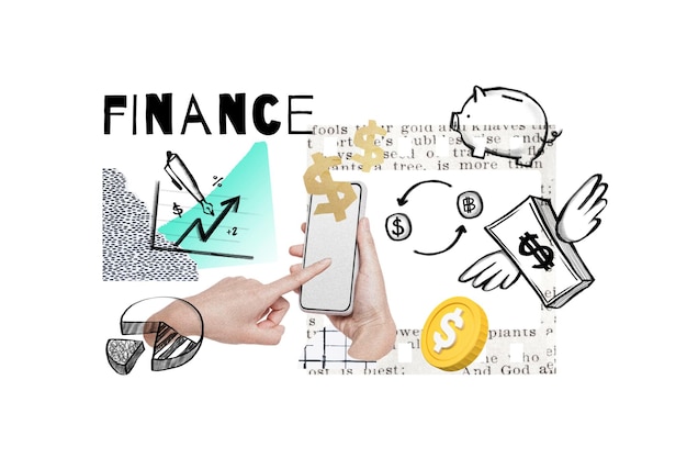 Finanças palavra png online cozimento remix fundo transparente
