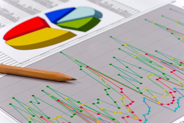 Foto finanzdiagramm der börse