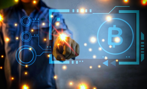 Finanzkontrolle, KI-Hologramm, moderne Technologie