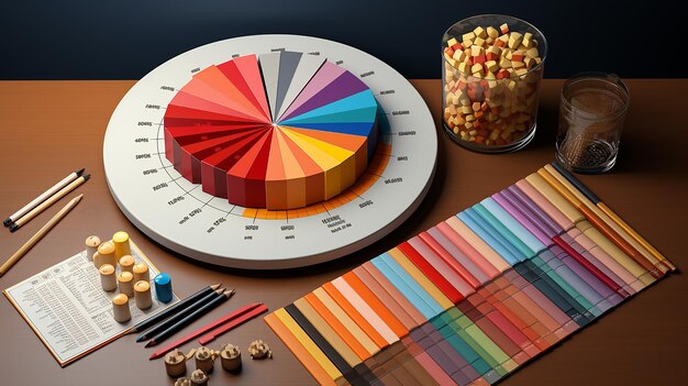 Finanzplanung Hintergrund Kuchendiagramm und Balkendiagramm