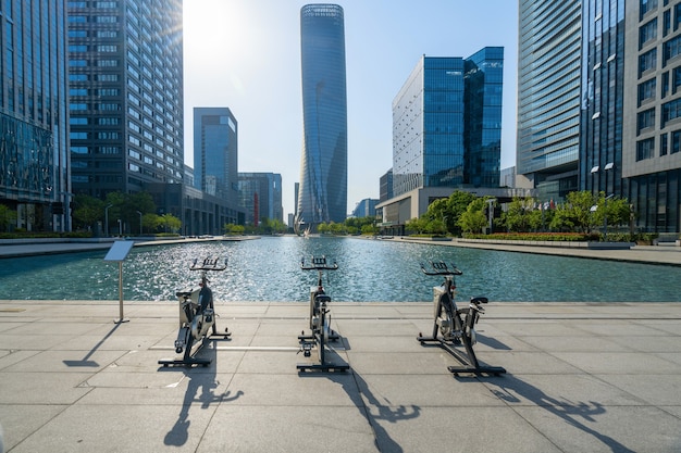 Finanzplatz und bürogebäude in ningbo, china