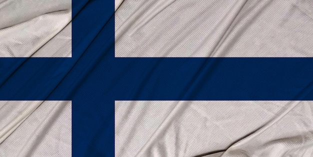 Finnland 3d strukturierte wehende Flagge