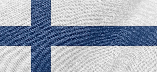 Finnland Flaggenstoff Baumwollmaterial breite Flaggentapete