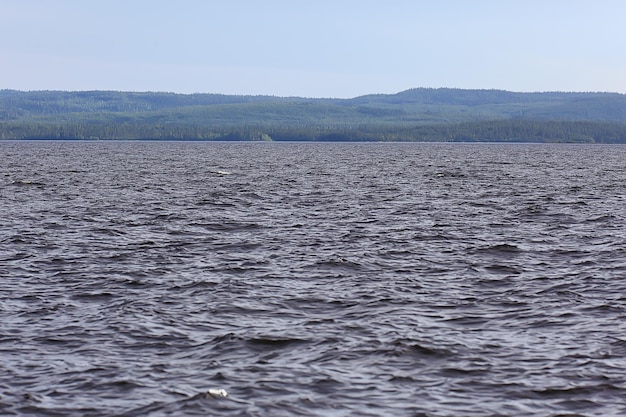 Finnland Seeblick, Sommerwasserreflexion Skandinavien