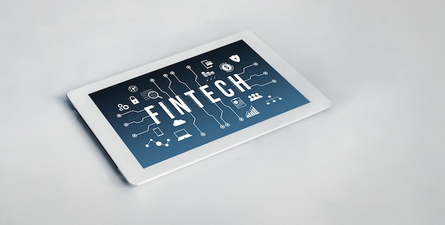 Foto fintech-finanztechnologiesoftware für modische unternehmen