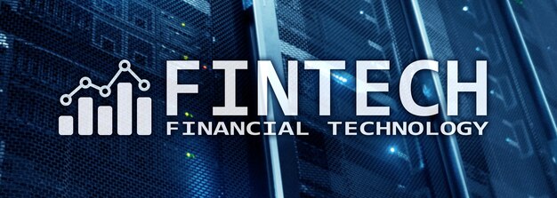 Foto fintech tecnologia financeira solução de negócios e desenvolvimento de software