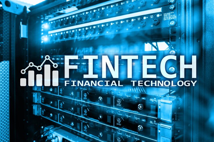Foto fintech tecnología financiera solución de negocio y desarrollo de software