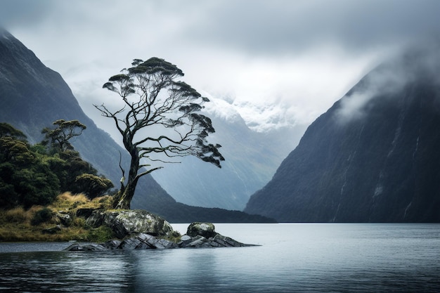 Fiordes majestosos Beleza intocada da paisagem acidentada da Nova Zelândia