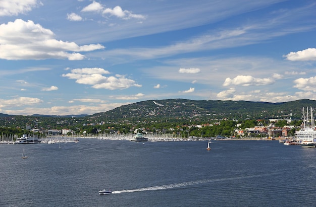 Fiordo de Oslo en Noruega Escandinavia