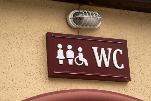 Firmar en el inodoro WC Baño para hombres mujeres personas con discapacidades Retrete