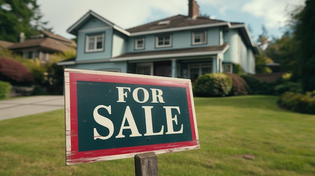 Firmar EN VENTA de casa en el fondo venta de compra de propiedad inscripción en el cartel de venta Propuesta comercial Antigua casa de campo