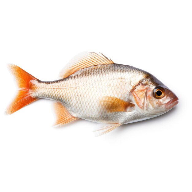 Fisch isoliert auf weißem Hintergrund