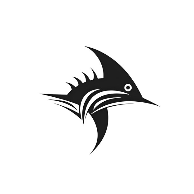 Foto fisch-logo-vorlage vektorillustration eines marlin-fisch-logos