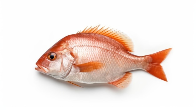 Fisch mit weißem Hintergrund