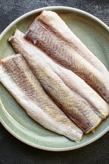 Fisch roher Seehecht